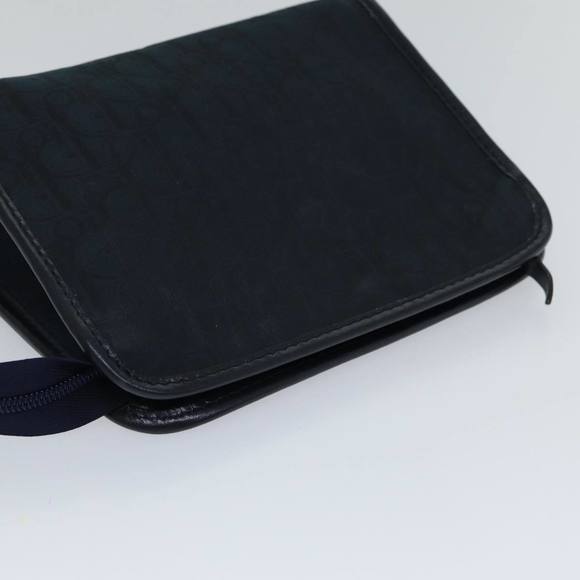 Christian Dior Trotter Canvas Clutch Bag Navy Auth ep4432 - Picture 5 of 16